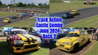 Track Action  Castle Combe  Race 2  Peugeot 205 GTi amp Renault 5 GT Turbo [upl. by Pliner272]