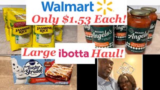 LARGE WALMART COUPON IBOTTA HAUL THIS WEEK PEPPER PANTRY ITEMS LARGE FAMILY OF 9 STOCK UP [upl. by Cirda]