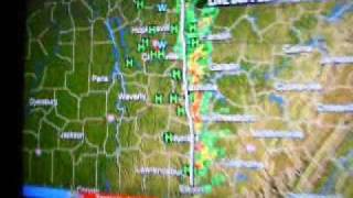 Severe Storms In Nashville TN Tornado sirens [upl. by Nagel]