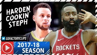 James Harden vs Stephen Curry SICK Duel Highlights 20180120 Rockets vs Warriors  CLUTCH Harden [upl. by Akimad293]