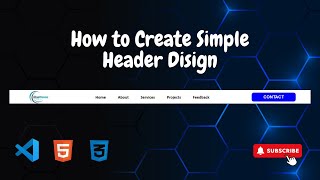 How to Create a Simple Header Design [upl. by Mikah]