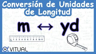 📏 Conversión de Unidades de Longitud Metros m a Yardas yd y Yardas a Metros [upl. by Ollecram]