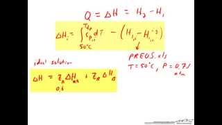 Energy to Evaporate Mixture [upl. by Ecnaret]