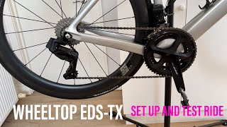 WHEELTOP EDSTX Wireless Groupset  Set Up and Test Ride [upl. by Eimmas]