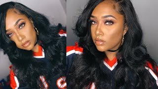 How To quot BLEND YOUR LEAVE OUT WITH A 360 LACE FRONT WIGquot  MUST WATCH  Doubleleafwig [upl. by Yeniffit]