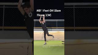 MB One Feet OH Slam Throw CounterMovement power throw rugby plyos [upl. by Joye718]