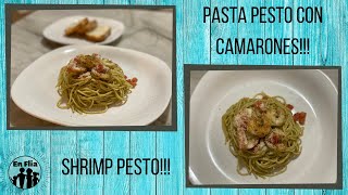 Pasta Pesto con CamaronesShrimp Pesto [upl. by Alyt]