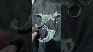 New silver hathphool design  Silver dastana  Chandi ka challa design 2023 silverjwellery silver [upl. by Munford]