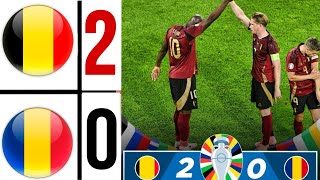 Belgium vs Romania 20 HIGHLIGHTS  UEFA EURO 2024  kevin de bruyne amp youri tielemans goal [upl. by Yelsha]