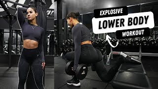 EXPLOSIVE LEG DAY  LOWER BODY WORKOUT WITH ANALIS CRUZ [upl. by Willow]