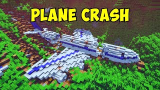 Minecraft PLANE CRASH [upl. by Savdeep]