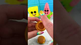 SPONGEBOB Lip Balm Satisfying Video ASMR 🧽🍔🍍shorts asmr [upl. by Drisko]