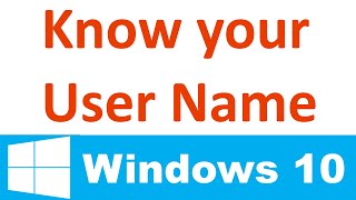 Find Your Computer Username in Windows 10  11 [upl. by Anaitsirk929]