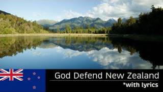 GOD DEFEND NEW ZEALAND  with lyrics  New Zealand National Anthem  FULL LENGTH [upl. by Honeywell]