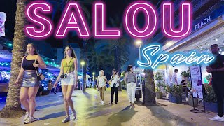 SALOU SPAIN NIGHT WALKING TOUR  Salou Nightlife FRIDAY JULY 5 2024 Tour 4k HDR [upl. by Namrak]