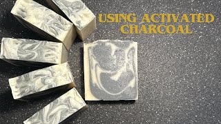 Making cold process soap with activated charcoal [upl. by Lertnom]