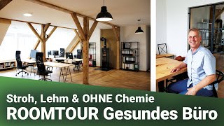 Bestes Raumklima  500m² Dachgeschoss OHNE tech Kühlung Lehm Stroh Gesund Ökologisch  ROOMTOUR [upl. by Ardnuahs921]