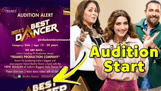 indias best dancer season 4 online Audition Start 2024  How to Register [upl. by Blum]