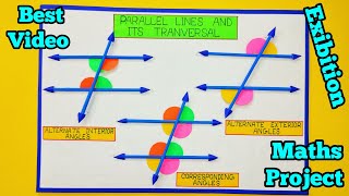 maths working model Corrosponig and Alternate angles [upl. by Argela]