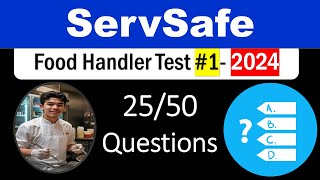 ServSafe Food Handler Test Answers 2024 Part 1 2550 Questions [upl. by Adlaremse]