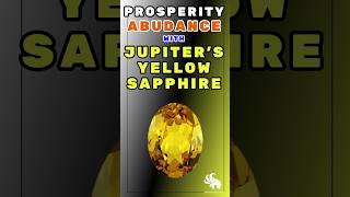 Yellow Sapphire Gemstone Jupiter Astrology For Wealth and Prosperity [upl. by Lledrac]