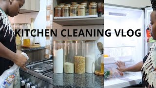 KITCHEN CLEAN WITH ME VLOG  NEW FRIDGE  KITCHEN TOUR Wangui Gathogo [upl. by Leak]