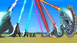 Team GODZILLA amp KONG vs Evolution of SPACE SHIN GODZILLA Who Will Win  FUNNY  Godzilla Cartoon [upl. by Aninad]