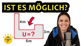 Kannst DU den Umfang berechnen – Mathe Rätsel [upl. by Brasca]