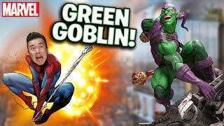 GREEN GOBLIN VS SPIDERMAN Marvel 1st Appearance  Custom Green Goblin Statue Review amp Unboxing [upl. by Deevan]