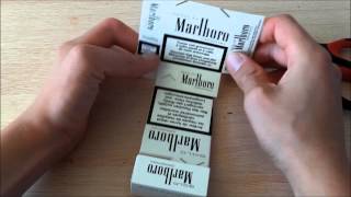 Comment faire un cendrier avec un paquet de cigarettes [upl. by Rolfe596]