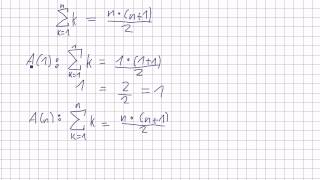 Mathematik für Informatik Studenten 37  Beweisführung  Vollständige Induktion [upl. by Ernald676]