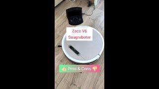 Zaco V6 Saugroboter  Testbericht amp Bewertung shorts [upl. by Dey65]