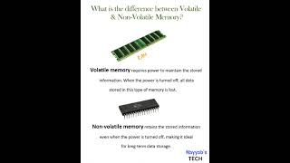 Volatile vs NonVolatile Memory Whats the Difference shorts [upl. by Iggam987]