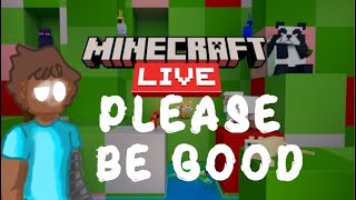 Reacting to Minecraft Live 2024 please be good [upl. by Einnahc]