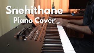 Snehithane  Piano Cover by Rejo Abraham Mathew  Alaipayuthey  AR Rahman [upl. by Rozalin]