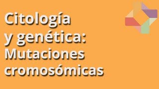 Mutaciones cromosómicas  Citología y Genética  Educatina [upl. by Ahseetal]