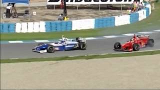 F1 Jerez GP 1997  Schumacher Villeneuve Collision PremiereSky German Commentary [upl. by Oek680]