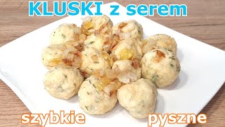 Ekspresowe kluski serowe w kilka minut 👌 pyszne leniwe pierogi twarogowe na obiad lub kolację 👍 [upl. by Aitekram280]