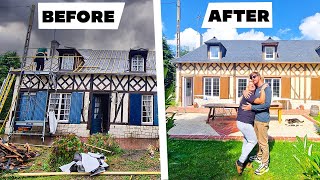 TIMELAPSE 1 AN DE RENOVATION  UN COUPLE RENOVE UNE MAISON NORMANDE EN 30 MIN [upl. by Goines379]