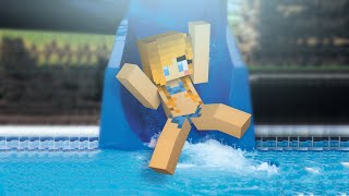 Minecraft  WHOS YOUR DADDY  BABY GOES DOWN WATERSLIDE [upl. by Ydurt]