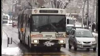 Buses in the town of Fribourg  Hi8 Video [upl. by Kiraa]