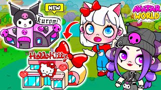 ¡CASA HELLO KITTY vs CASA KUROMI en Avatar World NUEVA ACTUALIZACIÓN SECRETA [upl. by Schuman]