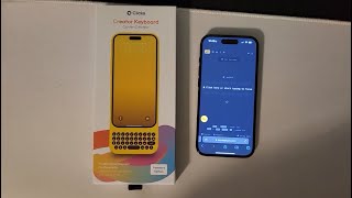 Clicks iPhone Keyboard Case Unboxing and Impressions [upl. by Nnylrefinnej]