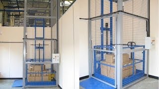 Mezzanine Goods Lift Installation Manual Handling Solutions MHSCOM Ltd Tel 01553 811977 [upl. by Dorelia]