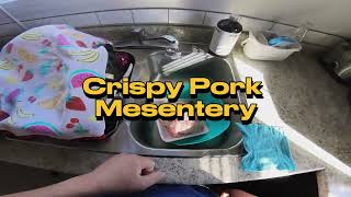 Asian Cooking POV Crispy Pork Mesentery [upl. by Barthel]