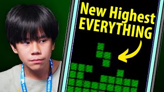 A 15 Year Old Just Broke Every Tetris World Record [upl. by Ainafets713]