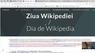 Ziua Wikipediei  Dia de Wikipedia [upl. by Moguel]