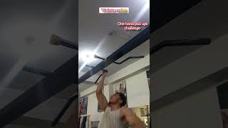 One hand pull ups challenge  Hai koi jo kar sake 🤣  funny [upl. by Annua]