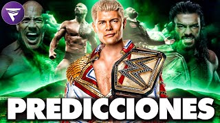 Mis Predicciones de WWE Wrestlemania 40 [upl. by Ahsikam459]