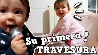 🎄VLOGMAS16 BEBÉ hace su PRIMERA TRAVESURA y se ENFADA🙊 Familia Bichete [upl. by Eirena]